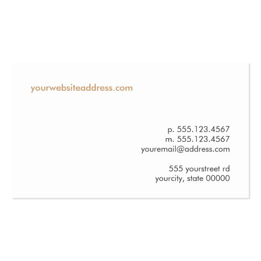 Abstract Circles Modern Profile Business Card (back side)