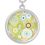 Abstract Circles Pendant Necklace
