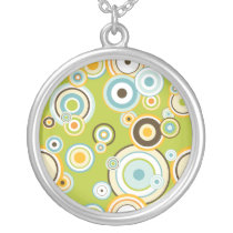 Abstract Circles Pendant Necklace necklaces