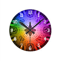 Abstract Circles: Wall Clock wall clocks