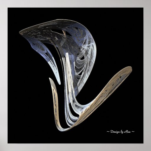 Abstract Cobra Fractal Print
