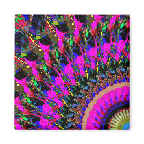Abstract Collage of Colors 3 Refrigerator Magnet