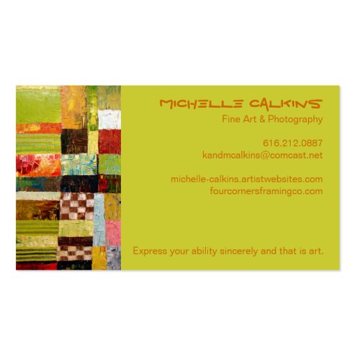 Abstract Color Pattern Business Card