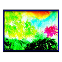 Abstract Color Post Card
