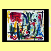 Abstract Color Whimsy cards