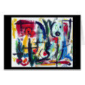 Abstract Color Whimsy cards