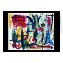 Abstract Color Whimsy cards by donnabellas Abstract Color Whimsy cards