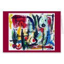 Abstract Color Whimsy Card
