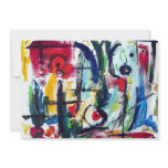 Abstract Color Whimsy Invitation
