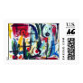 Abstract Color Whimsy Stamp