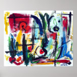 Abstract Color Whimsy Poster
