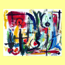 Abstract Color Whimsy posters