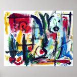 Abstract Color Whimsy posters