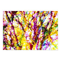 abstract colored trees posters