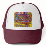 Abstract Colorful Artwork hats