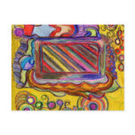 Abstract Colorful Artwork Post Card