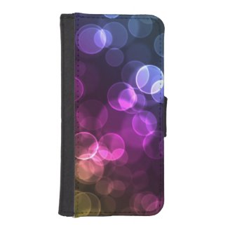 Abstract Colorful Bokeh Bubbles Phone Wallet Case