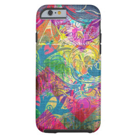 Abstract Colorful Floral Swirls iPhone 6 case
