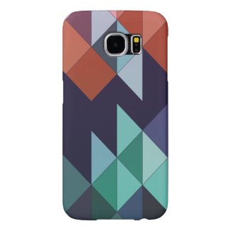 Abstract colorful geometric design samsung galaxy s6 cases
