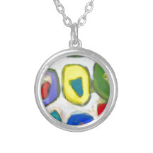 Abstract Colorful Nine Muses Personalized Necklace
