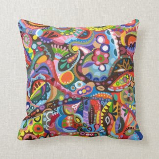 Abstract Colorful Pillow