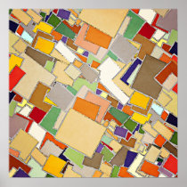 Abstract Colors Composition posters