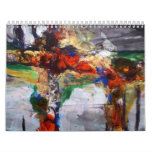 "Abstract Colors" reproduction art on a calendar