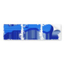 Abstract Computer Blue Stripes bumper stickers