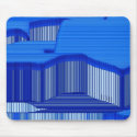 Abstract Computer Blue Stripes mousepads