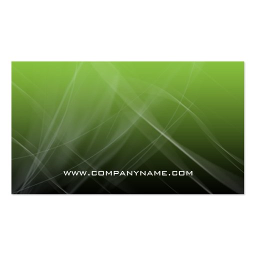 Abstract Computer Business Card Green Hi-Tech (front side)