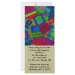 ABSTRACT COMPUTER COMPONENTS PARTS PROMO Rack Card