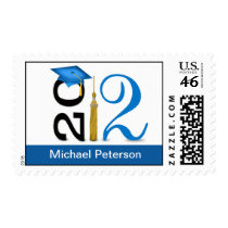 Abstract Congratulations Graduate - 2012 Tassel Postage
