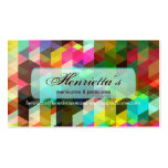 Abstract Cool Geometric Vector Pattern business cards