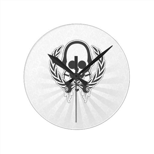 Abstract Cool Gun Rush Soldier Wallclock