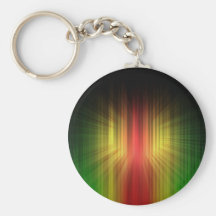 Abstract Cool Prism of Light Lines Keychain