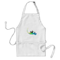Abstract cool waters Paint Splatters Apron