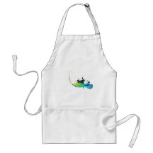 Abstract cool waters Paint Splatters Apron