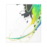 Abstract cool waters Paint Splatters Memo Note Pad