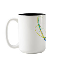 Abstract cool waters Paint Splatters Coffee Mugs