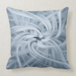 Abstract Cosmic Blue Misty Star Throw Pillow