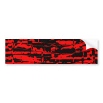 Abstract Crackle Bumper Stickers