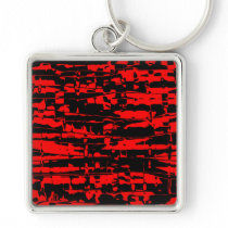 Abstract Crackle Keychains