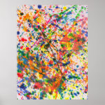 Abstract - Crayon - Mardi Gras Print