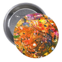 Abstract - Crayon - The Excitement Pinback Button