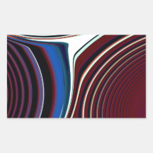 Abstract Creation Rectangular Stickers