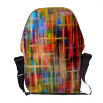 Abstract Cross Designer Messenger Bag
