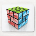 Abstract Cube Mouse Mats