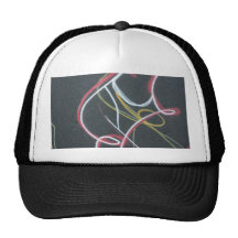 Abstract - curved lines trucker hat