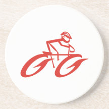 Abstract Cycler Sports Sandstone Coaster
