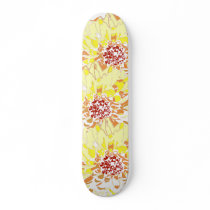 Abstract Dahlia Skateboard